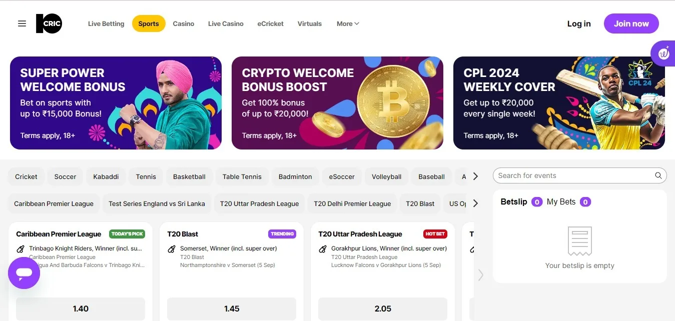 10CRIC screenshot 4