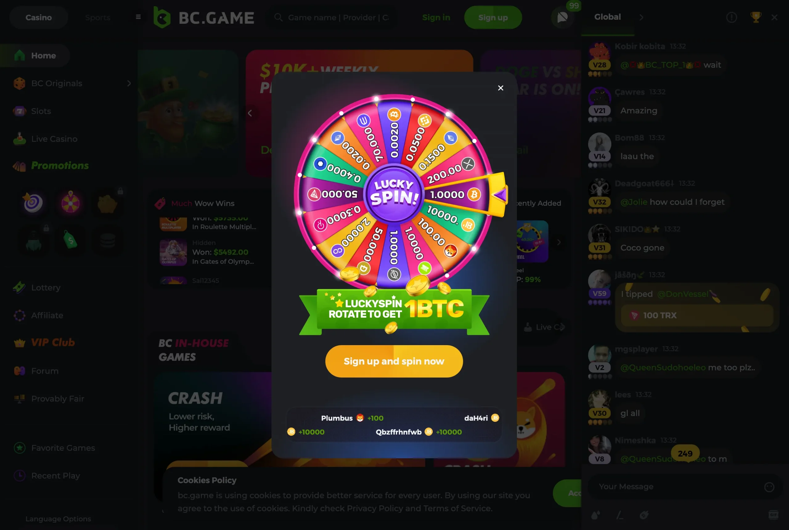BC.Game screenshot 1