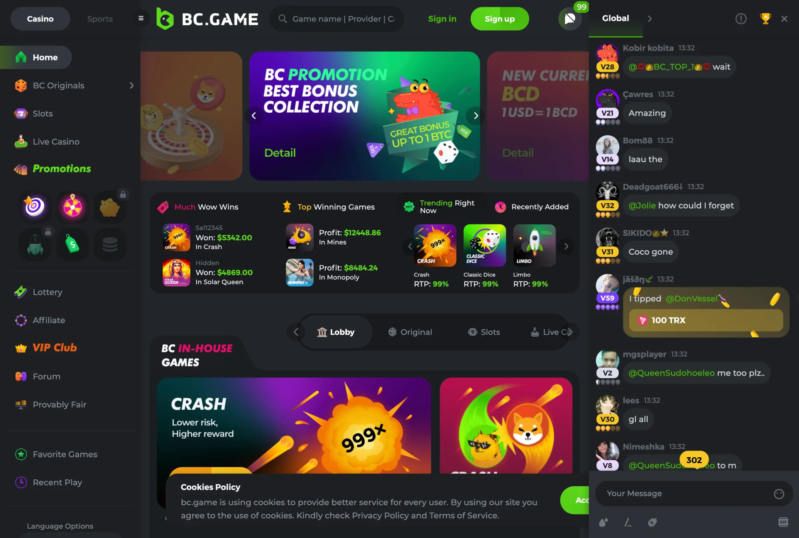BC.Game screenshot 2