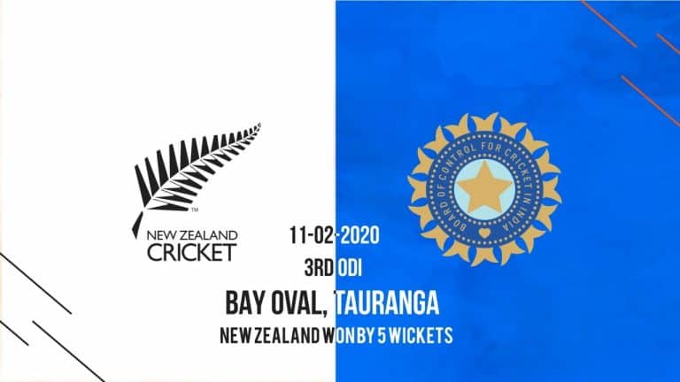 New Zealand v India 3rd ODI: Summary