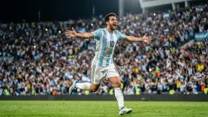 Messi off the bench and into the record books as Argentina sign off with a 3-0 win over Iceland
