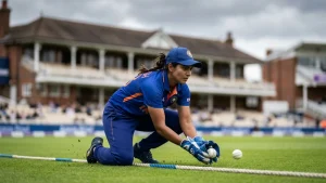 Shreyanka Patil stretchered off with an ankle injury as India await scans