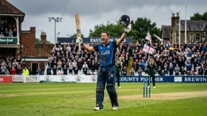 Tom Prest&#8217;s hundred and Ashutosh Sharma&#8217;s debut wickets see Hampshire past Yorkshire
