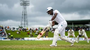 Hodge&#8217;s unbeaten 83 holds West Indies together on a rain-hit first day in Tarouba