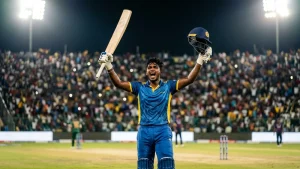 Udara&#8217;s maiden T20 hundred sinks the LPL leaders as Kandy chase 209