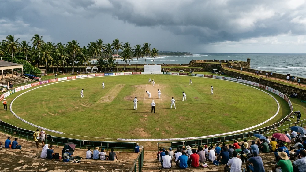 Sri Lanka were 90 for 5 at Galle, and Dinusha’s maiden hundred still left them 178 behind