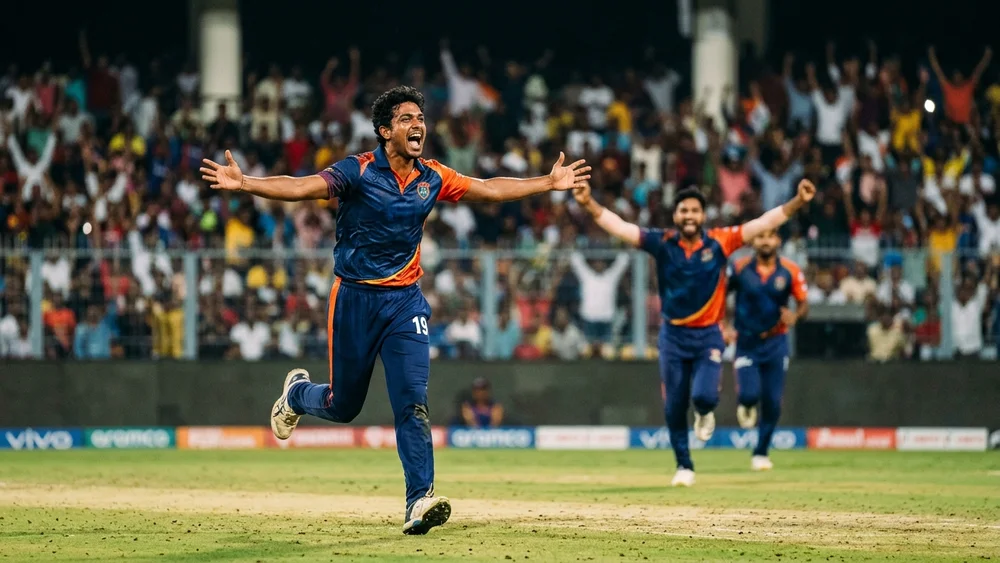 Trichy were 0 for 3 after three balls, and Kovai are in the TNPL final