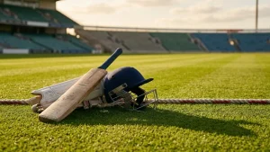 The Asian Games cricket ground has no floodlights, and India&#8217;s quarter-final moved half an hour earlier