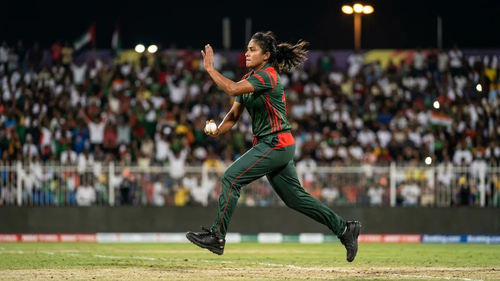 Bangladesh were 55 for 6, and a 42-run stand sent them to a semi-final against India