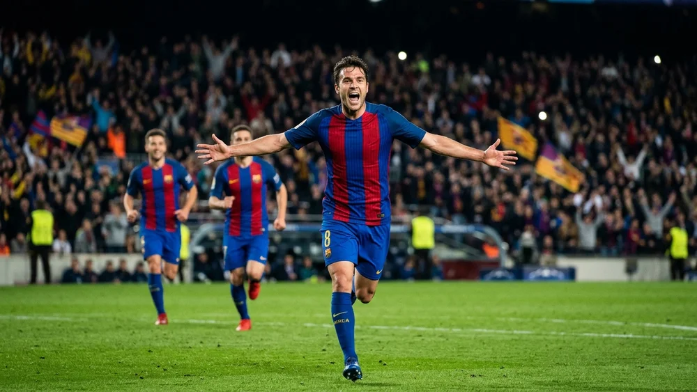 Racing pulled a goal back twice at Camp Nou, and Barcelona replied within six minutes each time