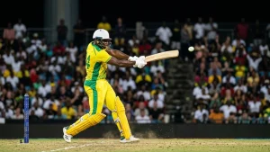 Hetmyer hit eight sixes in a 45-ball hundred, and Guyana still went out of the CPL