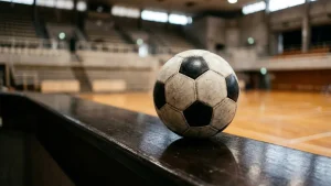 India&#8217;s Asian Games began two days before the ceremony, on a curved table, with a football