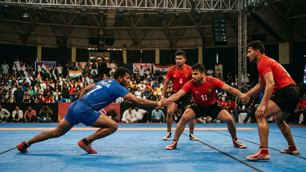 India’s men won every kabaddi group game by at least 16 points, and Thailand are next