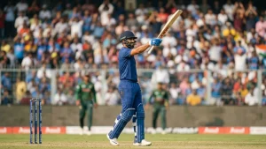Chauhan and Anvay Dravid added 69 in 34 balls, and Australia&#8217;s captain fell seven short