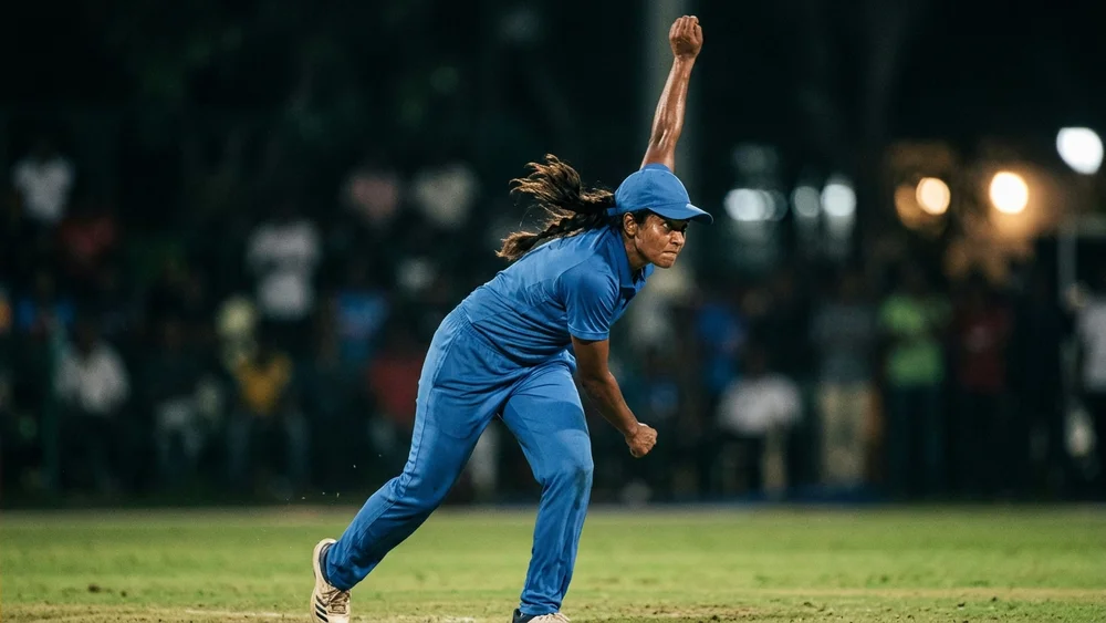 Kranti Gaud took the first wicket of the Asia Cup final, and the ICC has fined her for how she celebrated it