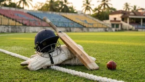 Kumar Kushagra retired hurt on 82 and came back for 113, and Australia A were bowled out for 171