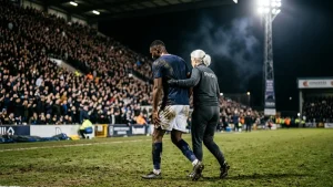 Mbappe scored and went off four minutes later, and his left knee is a problem again
