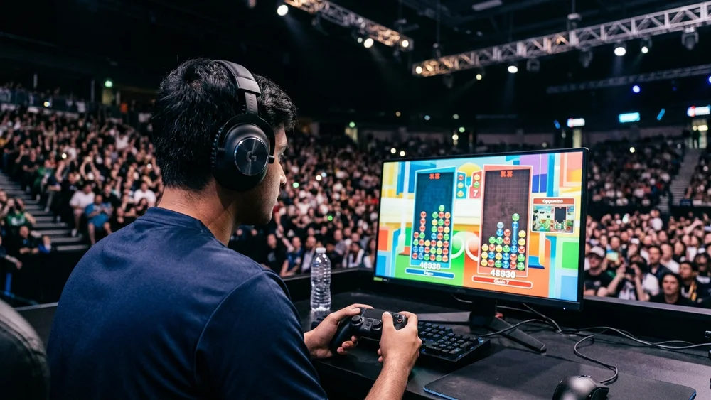 Paritosh lost his last two Puyo Puyo matches and still made the Asian Games quarter-finals