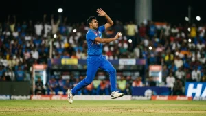 Nitish Reddy took a wicket with the first ball of each of his three overs, and India sealed the series