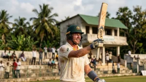 Australia A were 16 for 3, and Sam Harper made a hundred in his first game for them