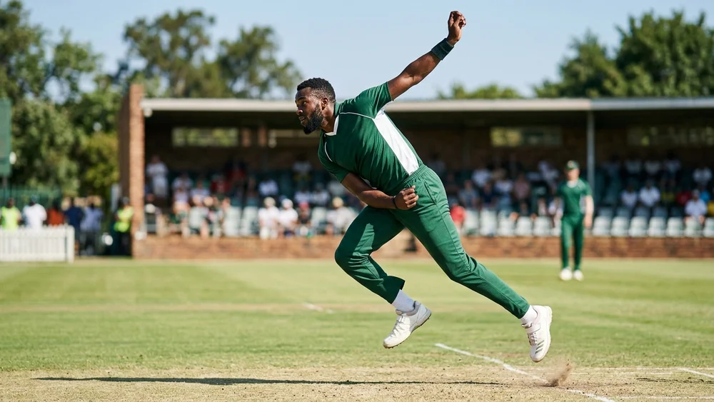 Newman Nyamhuri’s first five-for kept Australia under 300, and Nathan Ellis answered with 5 for 31