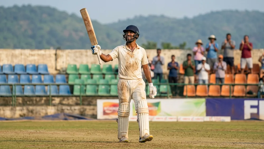 Chinmay Sutar fell one short of a hundred on debut, and his first one was 400 not out for Mizoram