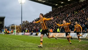 Hull had not conceded at the MKM all season, and Belloumi came off the bench to deny Everton a win