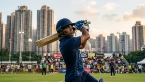 Rahul Tripathi hit seven sixes in 14 balls, and India still lost to England in the Hong Kong Sixes Bowl