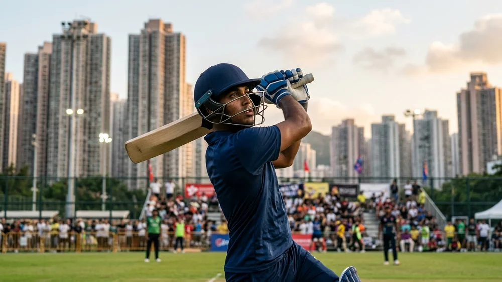 Rahul Tripathi hit seven sixes in 14 balls, and India still lost to England in the Hong Kong Sixes Bowl