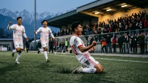 Nagaland United scored after three minutes of their first IFL game, and beat Real Kashmir 3-1 in Srinagar