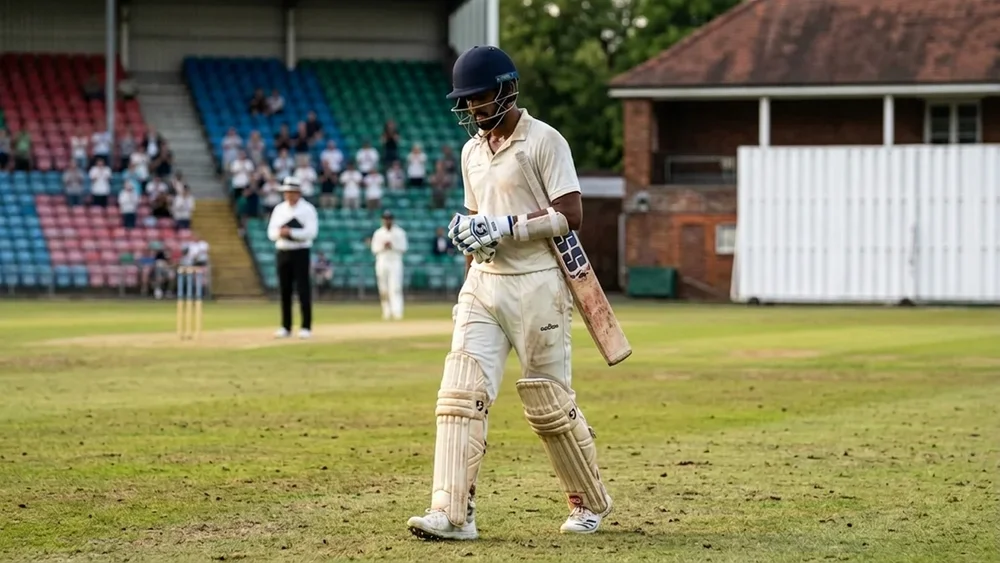 Priyansh Arya was bowled for 199 in his third first-class game, and Badoni’s hundred has Delhi on 381 for 4