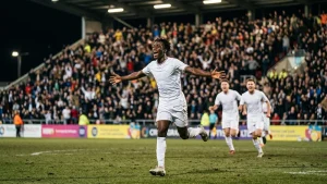 Vinícius was banned, and Diomandé set up one and scored one as Real Madrid beat Sevilla 4-1