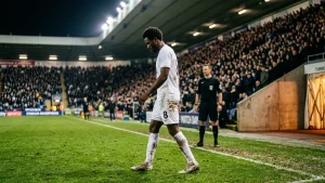 Diomandé scored his first Real Madrid goal, and Vinícius was sent off for pulling Saliba&#8217;s hair in a 1-0 win over Villarreal