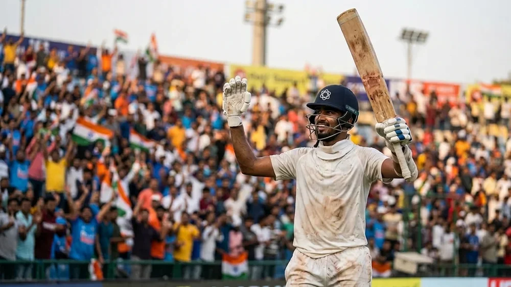 Rest of India were 197 for 8, and Smaran’s unbeaten 126 has them 265 ahead in Srinagar