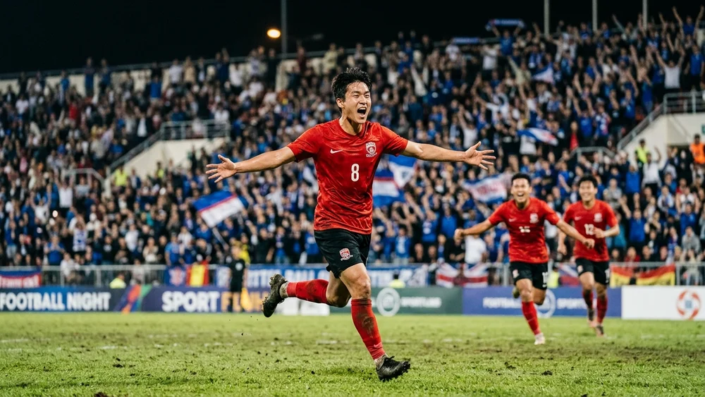 Yang Min-hyuk won the ball back, and Eom Ji-sung’s goal gave Korea a fourth straight Asian Games gold against Japan