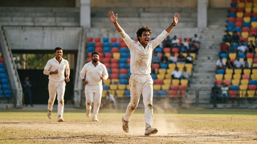 Tanmay Baloda came in as a replacement, and his 14 for 73 has broken Tim Southee’s Youth Test record