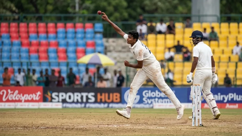 Tanmay Baloda bowled 11 maidens in his 6 for 32, and Australia’s Under-19s were all out for 174 in Ahmedabad