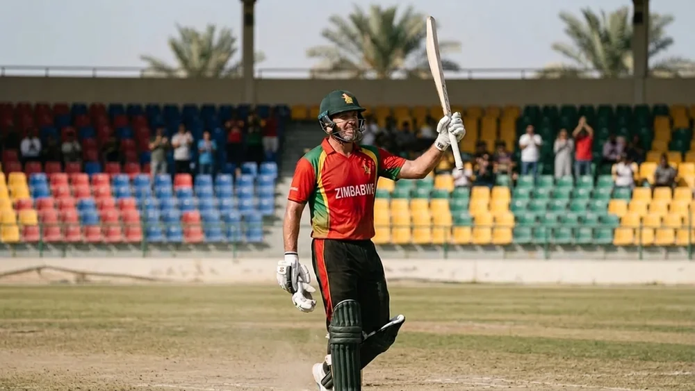 Brendan Taylor passed Andy Flower’s record at 40, and Zimbabwe beat a Bangladesh side without Litton Das by 99 runs
