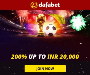 Dafabet — World Cup: 200% up to INR 20,000