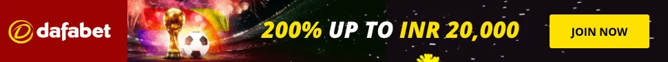 Dafabet — World Cup: 200% up to INR 20,000